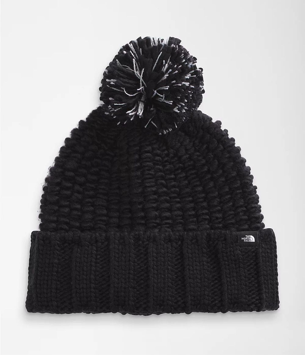 The North Face Cozy Chunky Beanies Damen - Schwarz CH-876UUSK